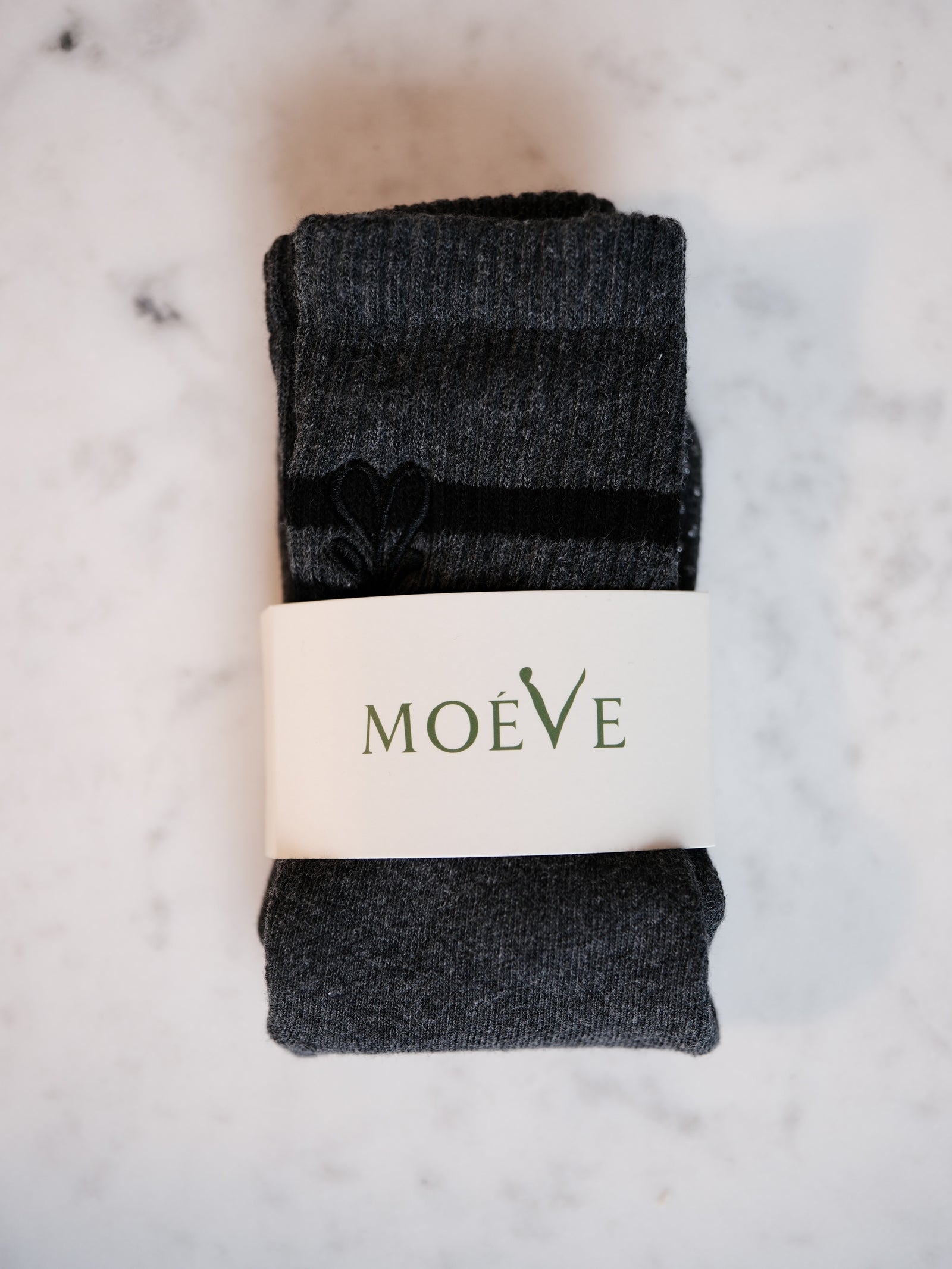 Truffle Grey pilates grip socks by MOÉVE image 5
