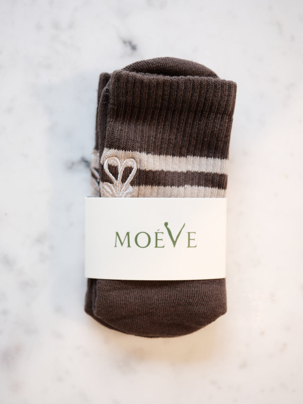 Cinnamon Brown pilates grip socks by MOÉVE image 4