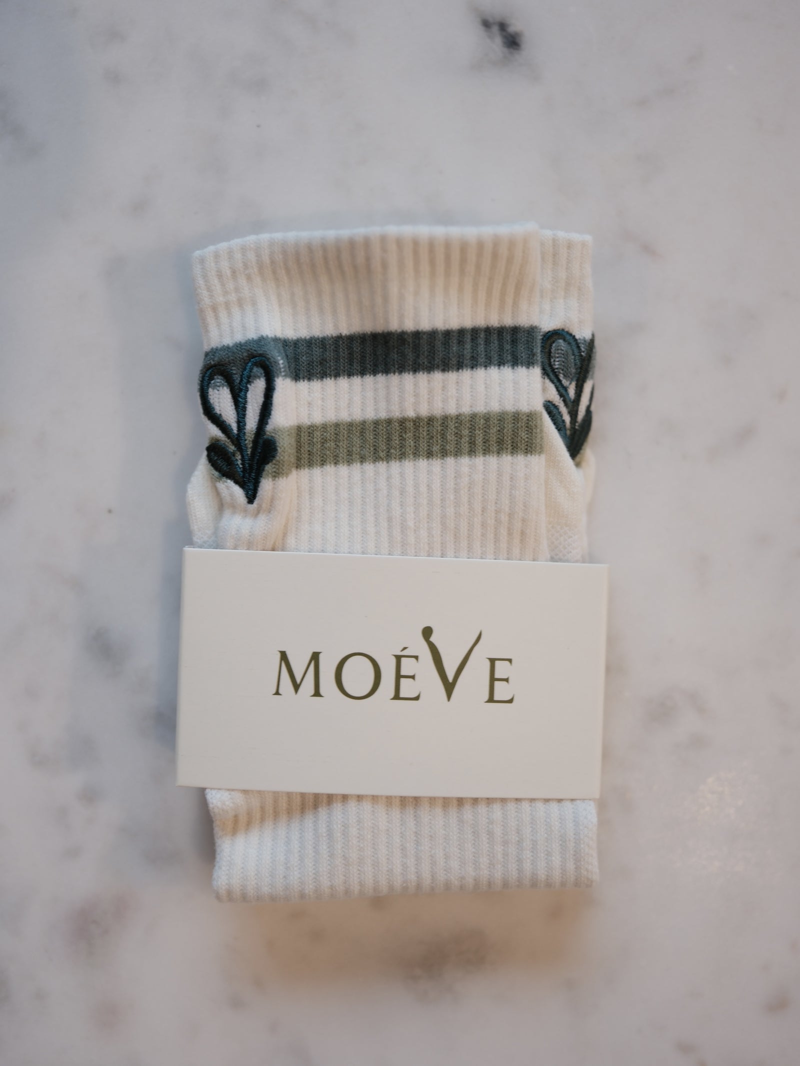 Matcha Latte pilates grip socks by MOÉVE image 4