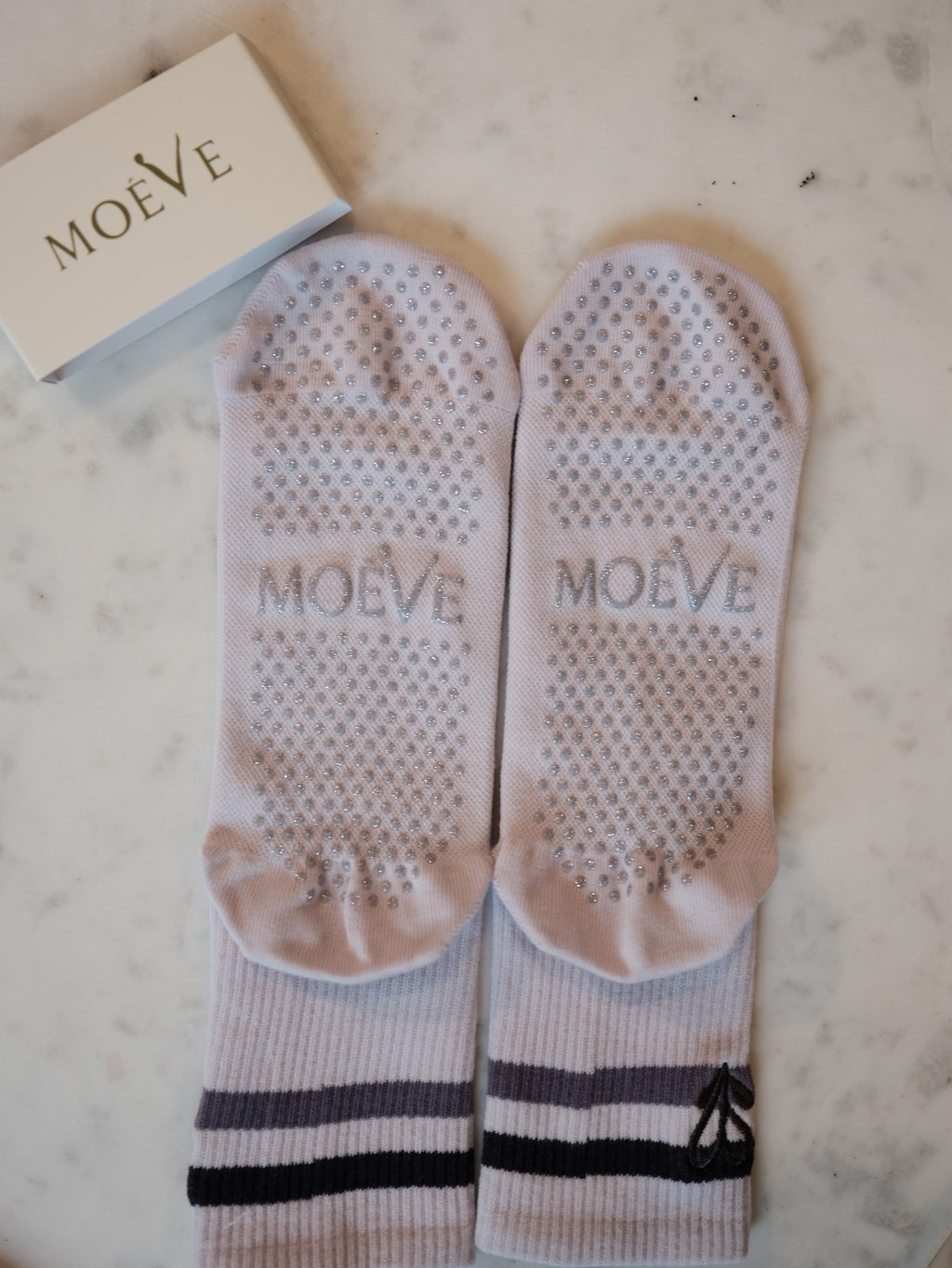 Ube Purple pilates grip socks by MOÉVE image 3