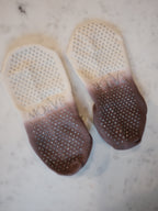 Pair of low pilates grip socks
