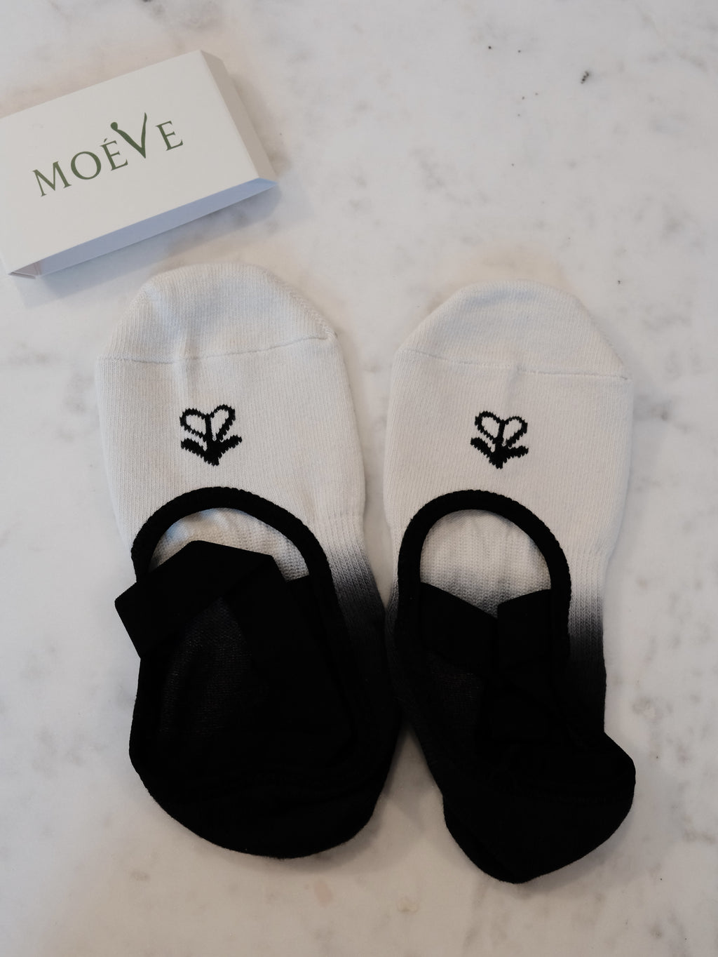 Black Sesame pilates grip socks by MOÉVE image 4