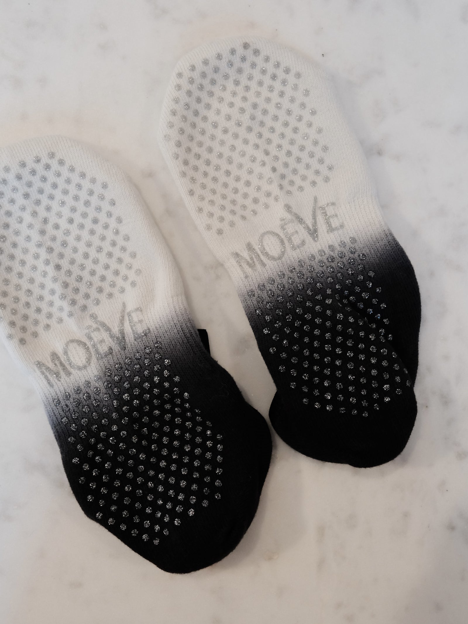 Black Sesame pilates grip socks by MOÉVE image 3