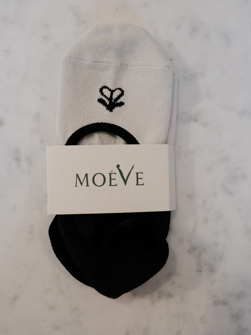 Black Sesame pilates grip socks by MOÉVE image 2