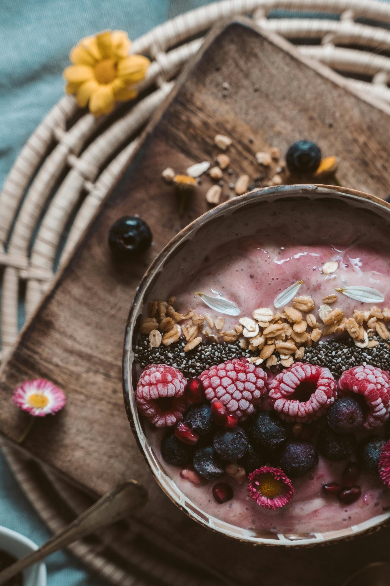 Acai bowl inspiration for MOÉVE pilates grips socks