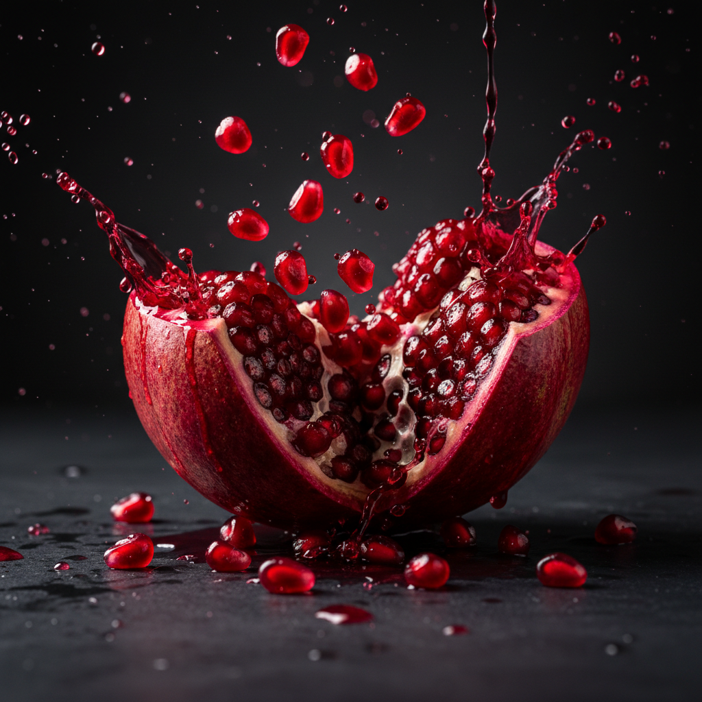 Pomegranate inspiration for MOÉVE pilates grip sock